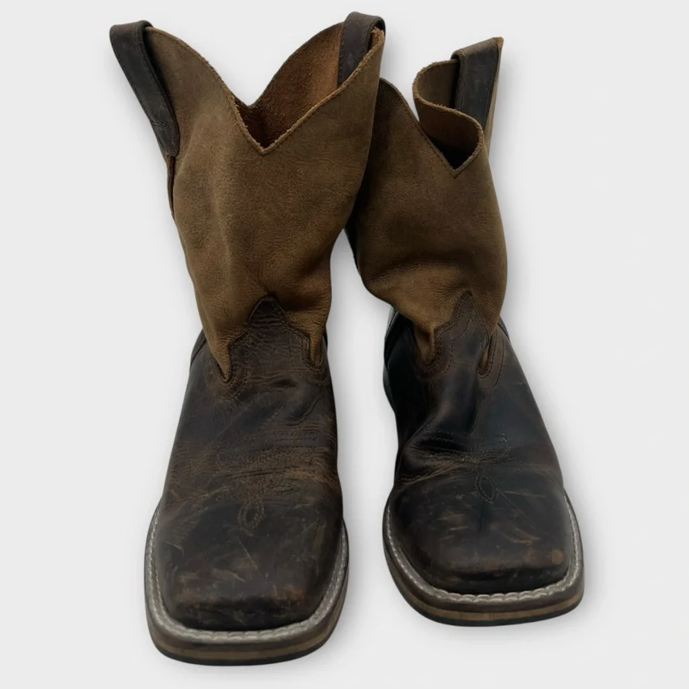 Smoky Mountain Boots Childrens 2.5 Waylon Distress Leather Cowboy Boots‎ (3910C)